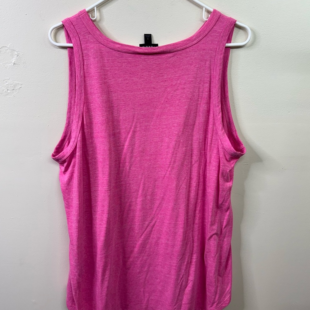 torrid Hot Pink Scoop Neck Tank Top